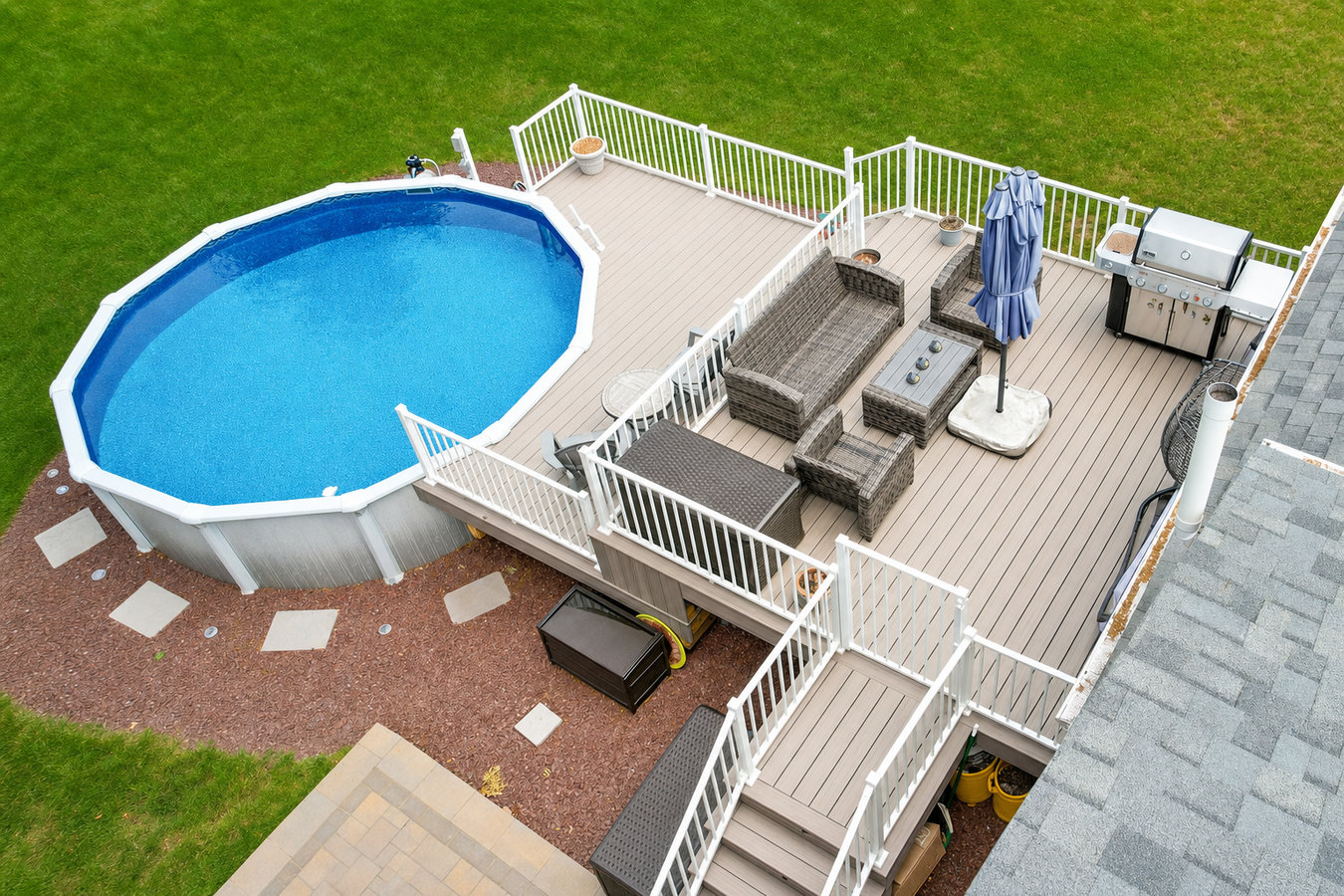 Pool deck construction